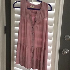 Entro pink sleeveless tunic